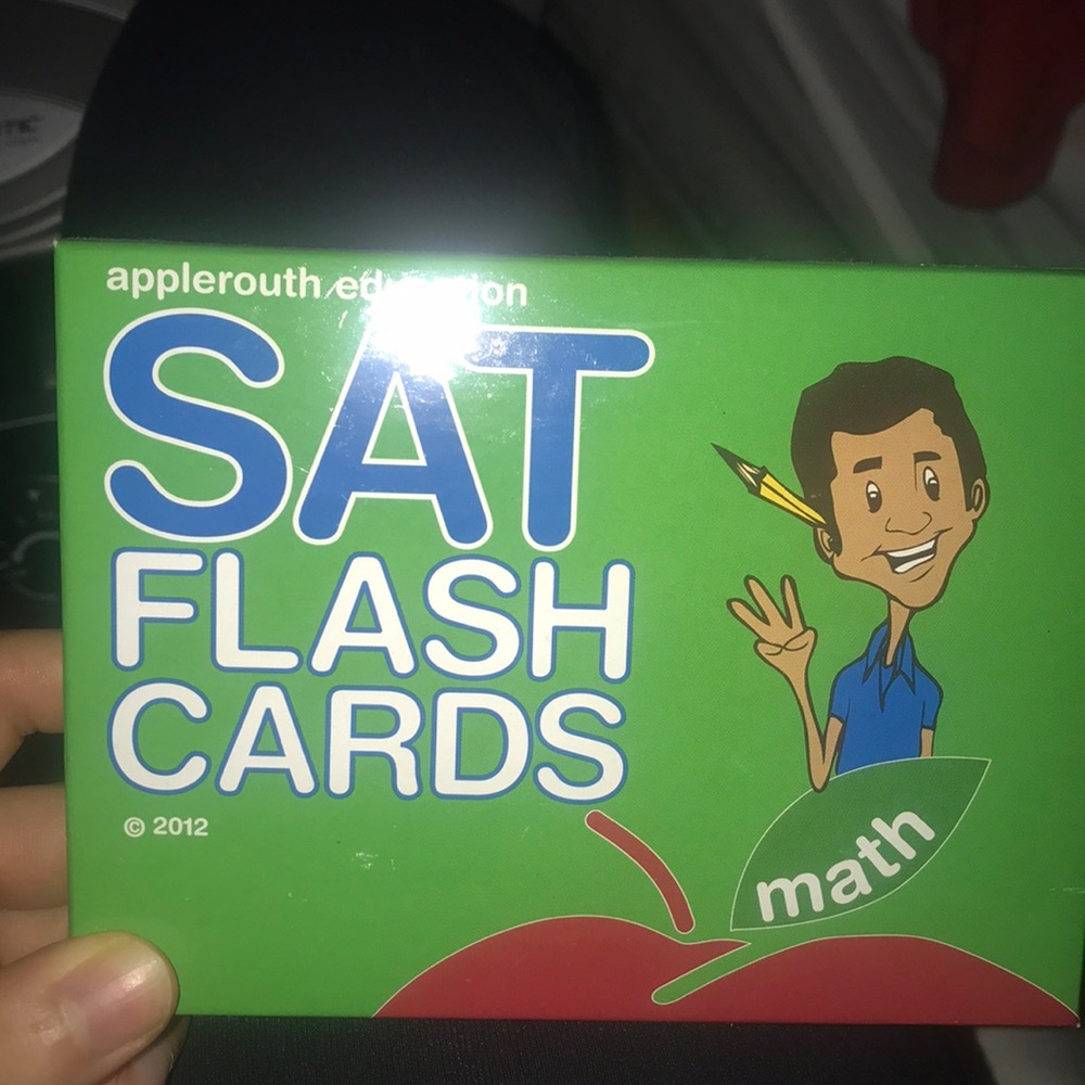 SAT math flash cards